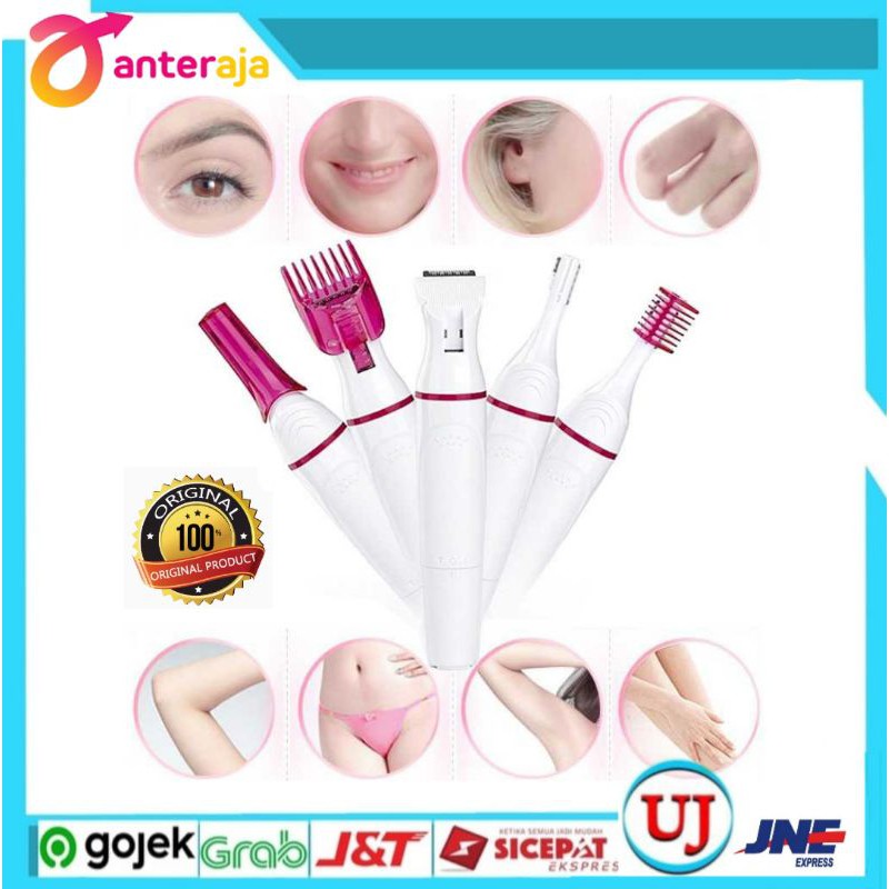 Pencukur Bulu Tubuh 5in1 Elektrik GN-062Trimmer Shaver