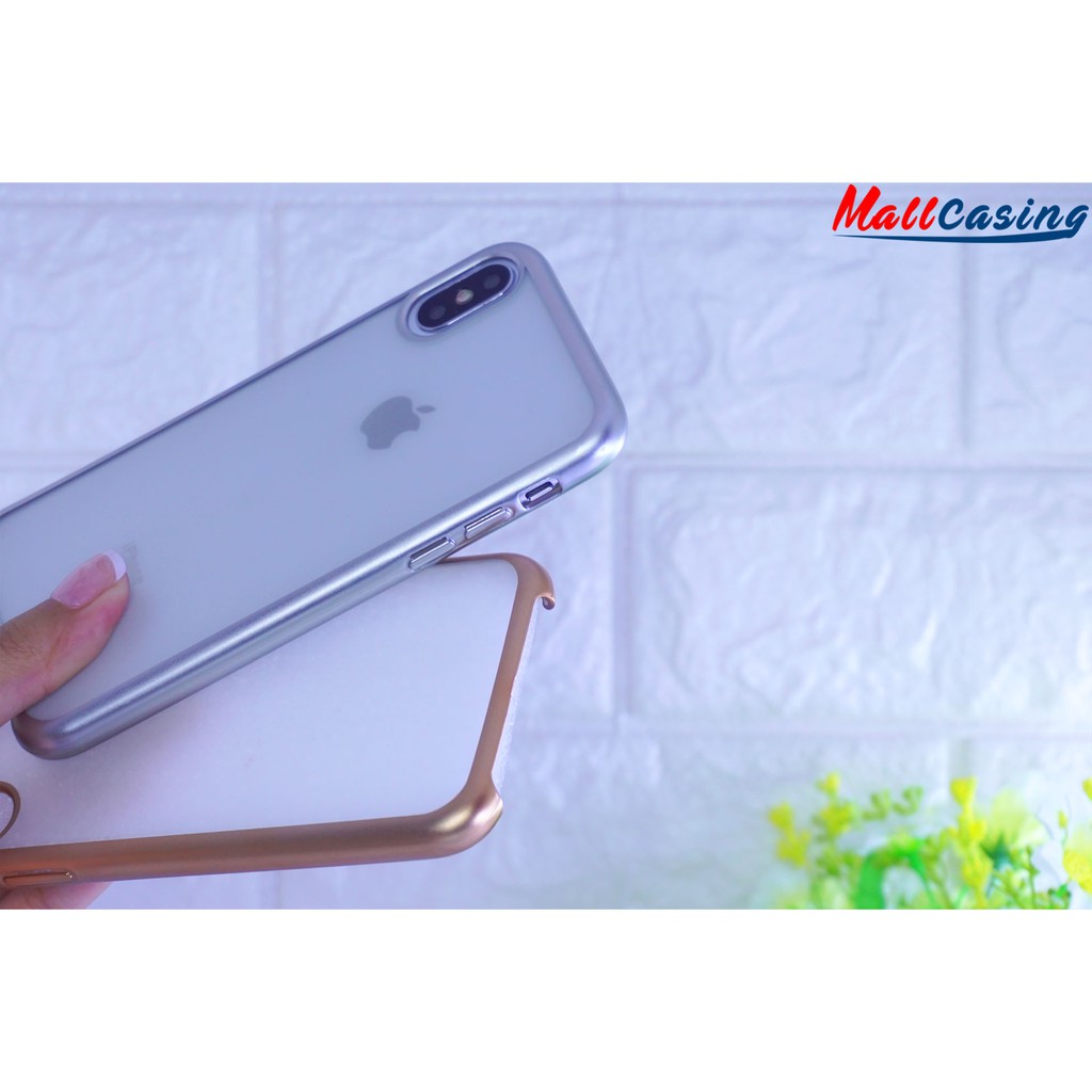 MallCasing - iPhone XR | XS Max | X/ XS | XI 5.8 TPU Chrome Dove Transparan Soft Case