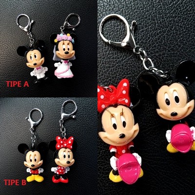 Gantungan Kunci Keychain Disney Mickey Minnie Mouse Couple Magnet Series