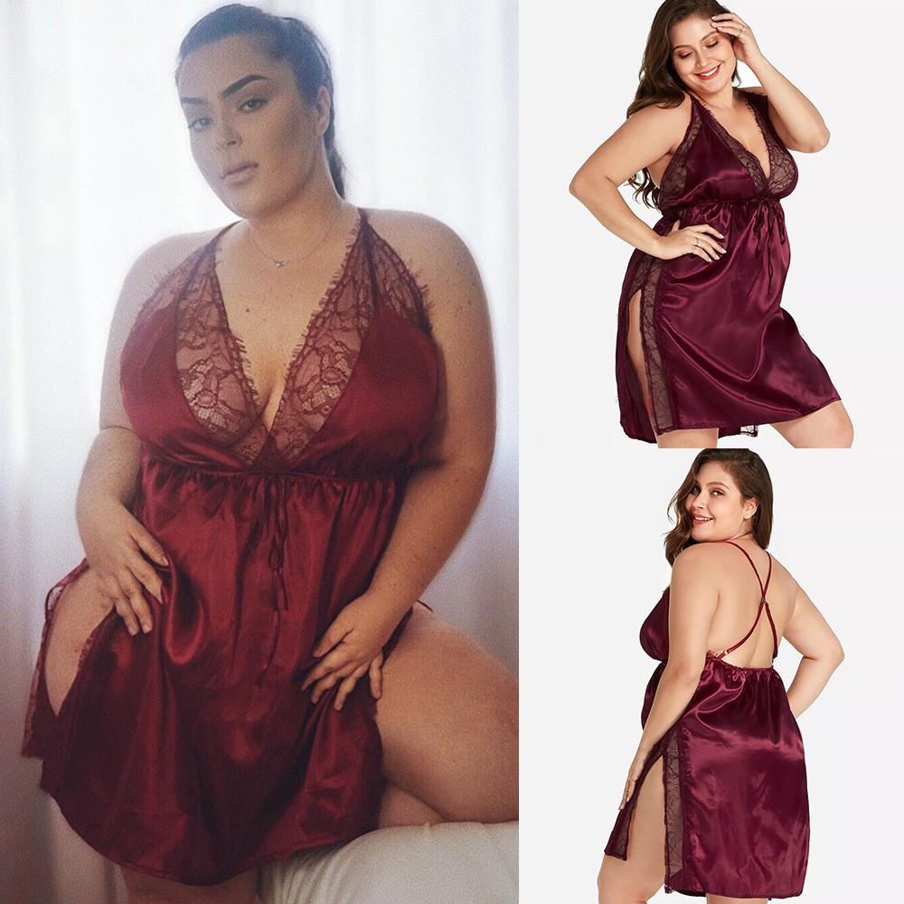 lingerie bigsize / max ld 160cm/  baju tidur wanita sexy / lingerie babydoll - D102