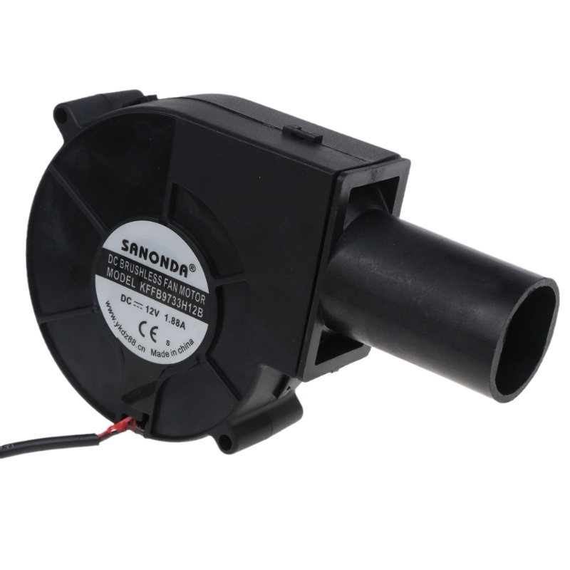Kipas Blower 12V DC Dual Bearing 9733 97x97 X 33mm 9.7cm 12V 2A 4700RPM 110-240V AC Powered Turbofan