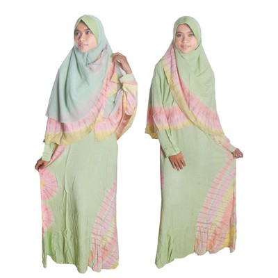 Gamis syar'i + jilbab (2in1) Tie dye Sarah 4