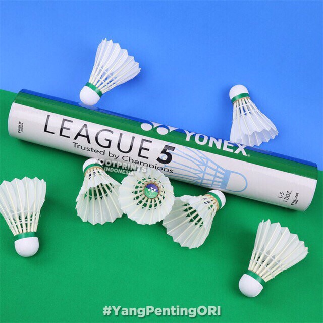 Kok Yonex League 5 Shuttlecock Badminton Bulutangkis Original Asli Ori