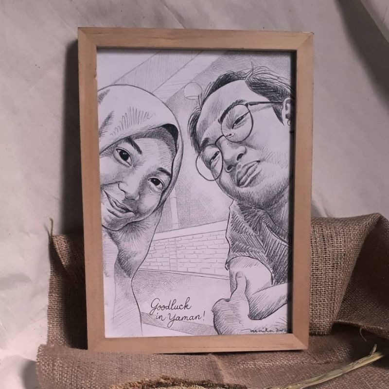 

Quick sketch Couple Portrait A4