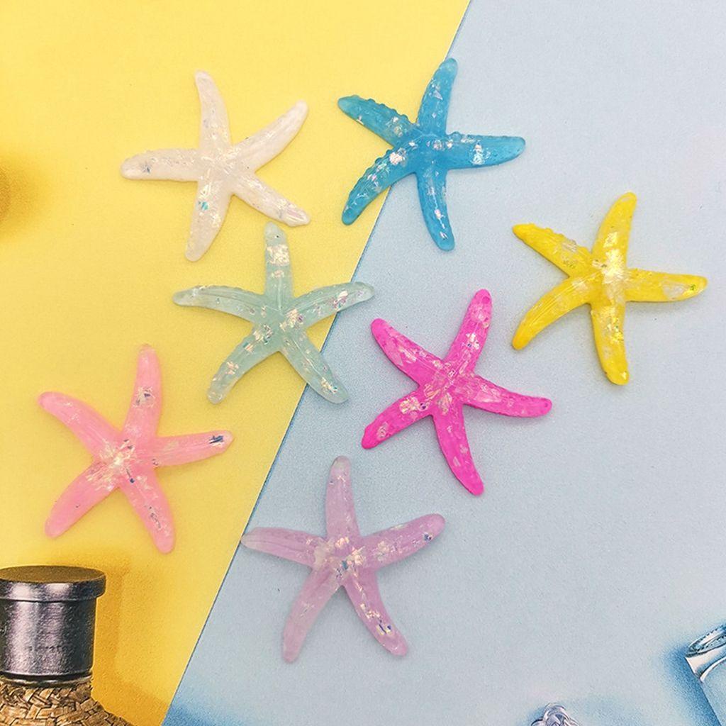 [Elegan] Patung Bintang Laut 1pcs Kawaii Bonsai Aksesoris Anak Hadiah Resin Kerajinan Simulasi Pemandangan Laut Tangki Ikan Dekorasi
