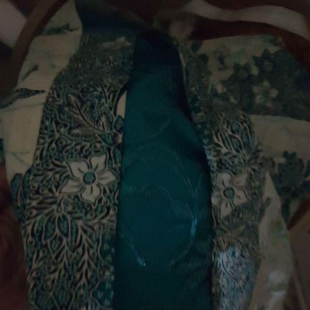 Sarimbit Family Keluarga Gamis Batik Muslim Krisdayanti (kd) Dasar Cream Toska