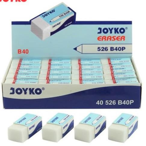 

Borong Laris Penghapus Eraser Joyko B40P / B40BL - Putih Hitam