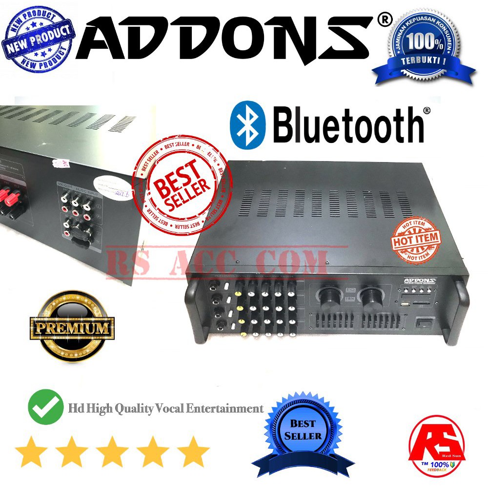 POWER MIXER ADDONS PREMIUM 4 CHANNEL ORIGINAL BLUETOOTH