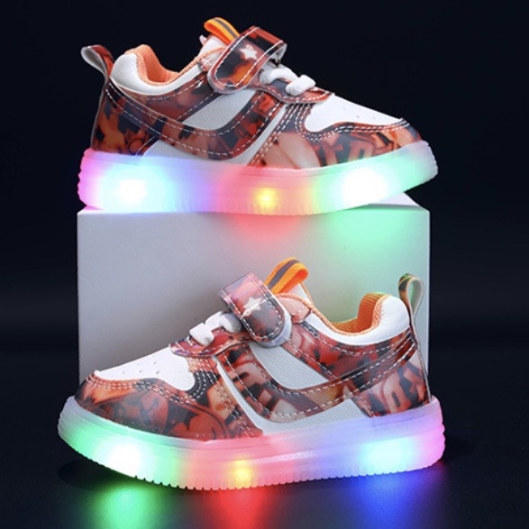 babyfit AREMAND sepatu led anak laki-laki sepaatu sneakers sekolah casual sports shoes import gs-908