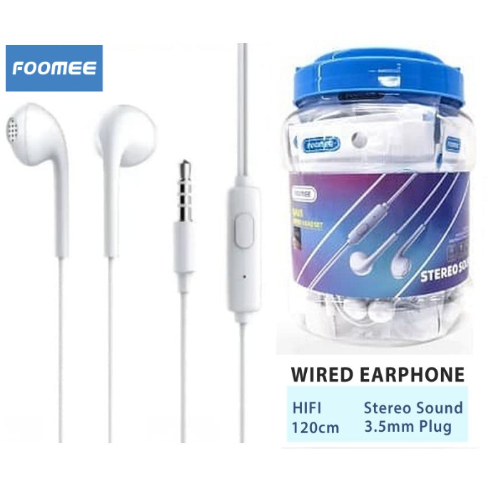 Headset FOOMEE QA05 Wired 1Toples isi 30pcs