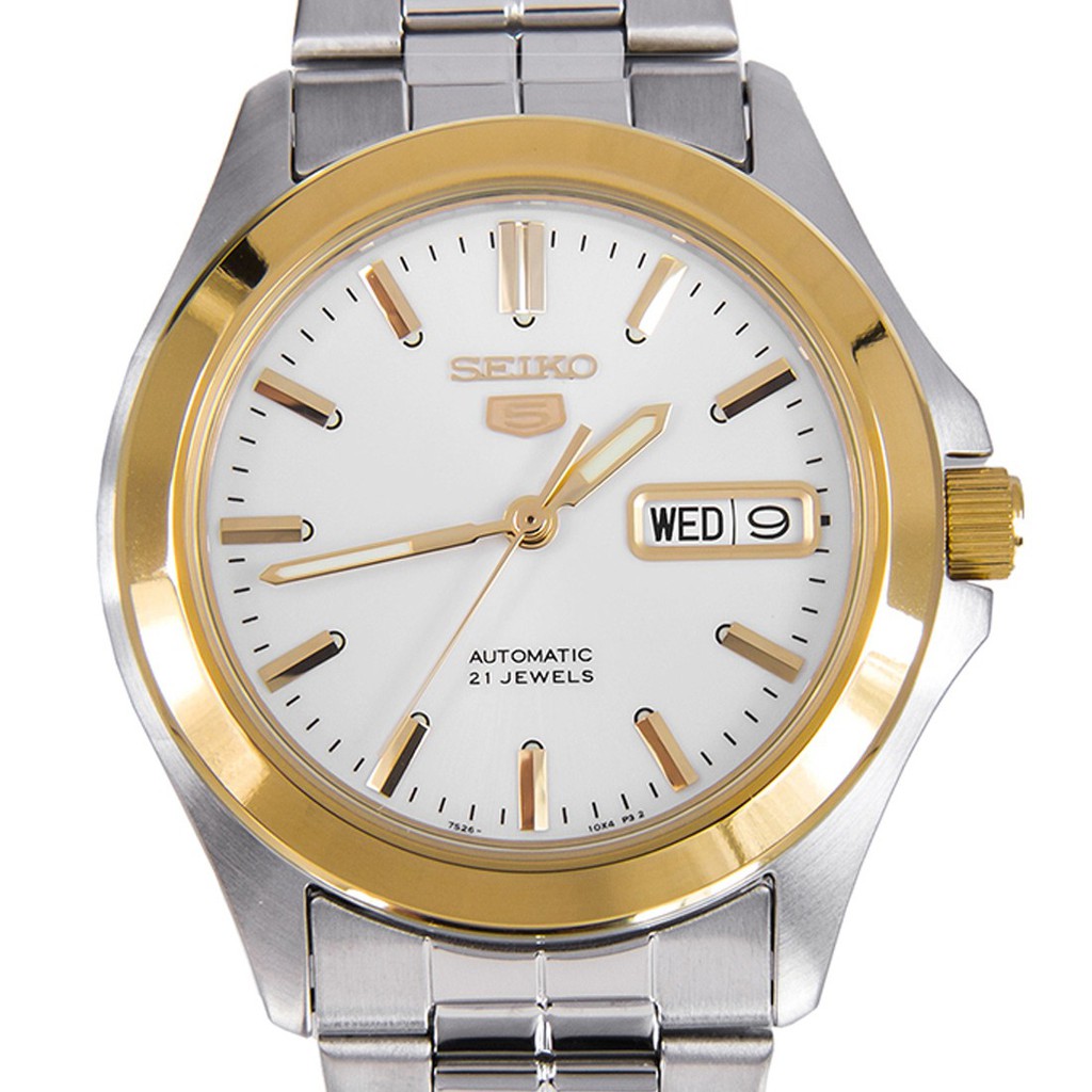 Seiko 5 SNKK96K1 Automatic Gold Tone Bezel Jam Tangan Pria SNKK96
