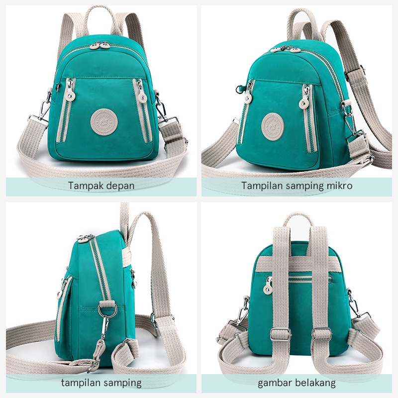 Hathin muii COLORFUL FOX 6253 Tas Selempang Wanita Tas Ransel Wanita Sling Bag Wanita Tas Anti Air