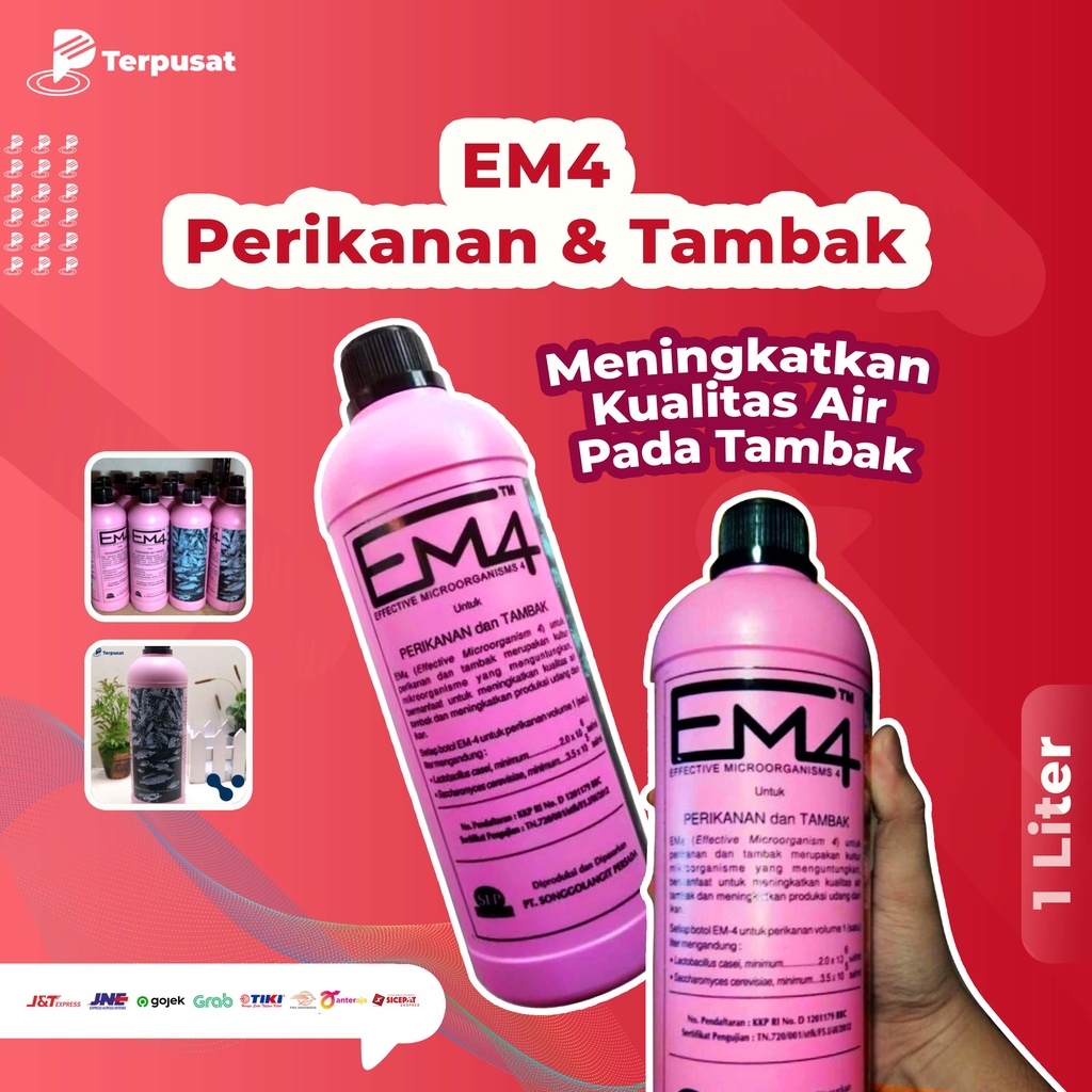 Jual EM4 Perikanan Ikan Probiotik Per Botol 1 Liter | Shopee Indonesia