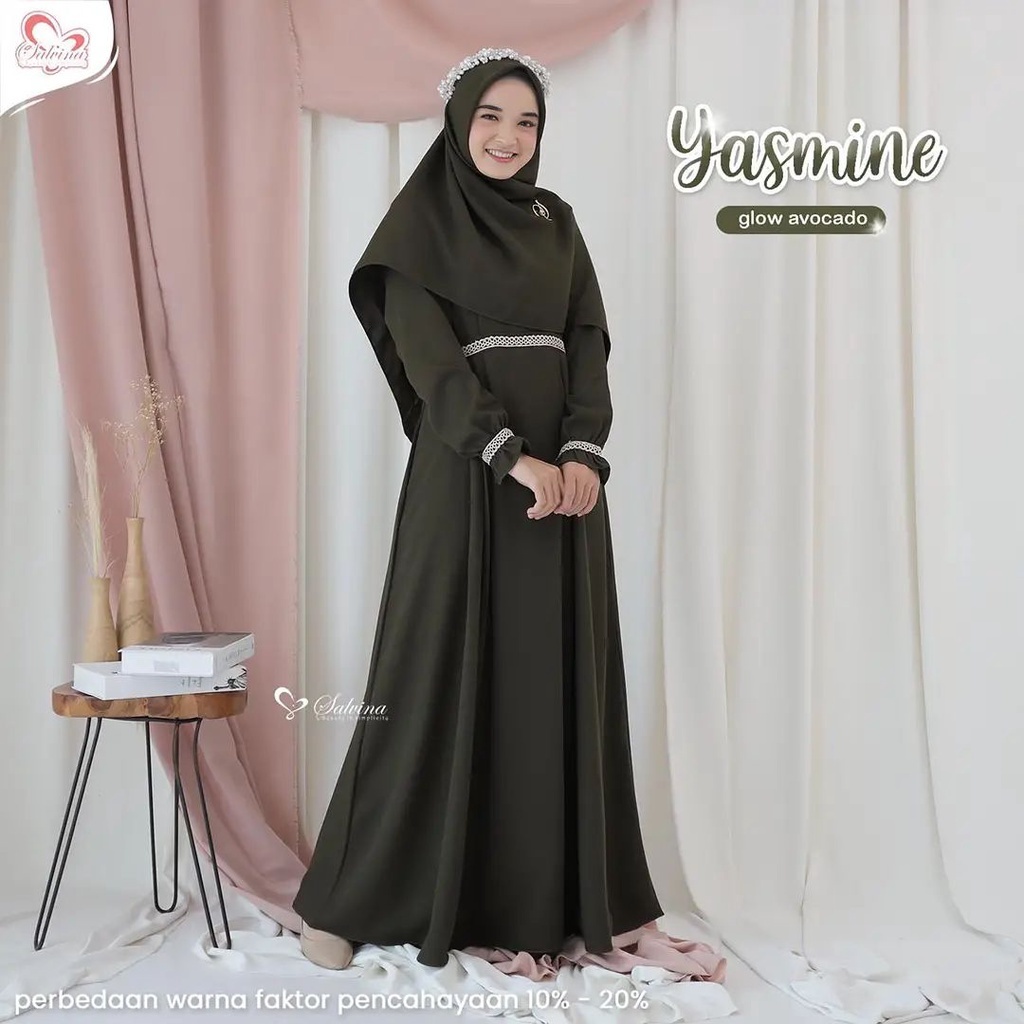 Gamis Katun Toyobo Ori Premium Renda Dada Kombinasi Bordir Muslimah Kekinian