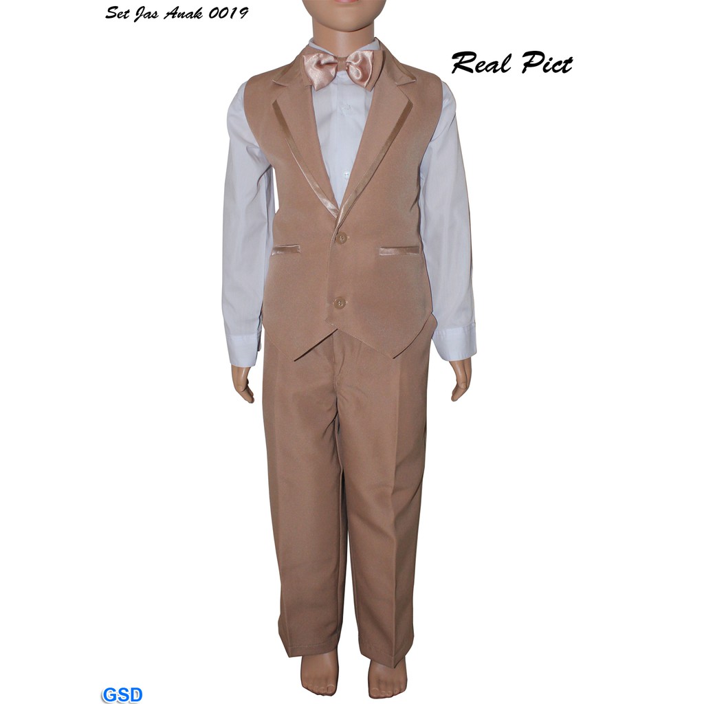 Set Jas Anak 0019 Milo/setelan jas anak/jas tuxedo anak/set rompi anak/jual rompi anak/setelan rompi
