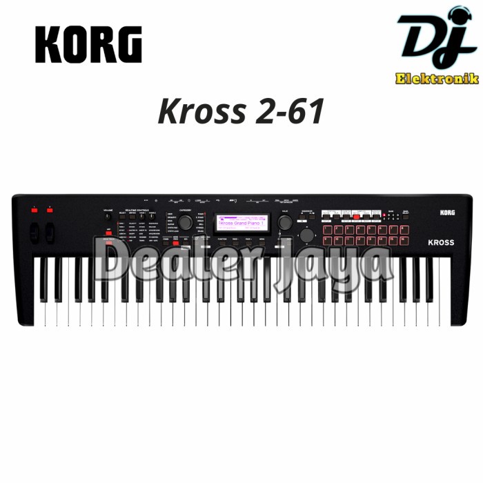 Keyboard Synthesizer Korg Kross 2 - 61 MB "Matte Black - 61 key