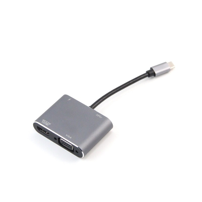 CONVERTER TYPE C 4IN1 HDTV, VGA, TYPE C, USB 3.0