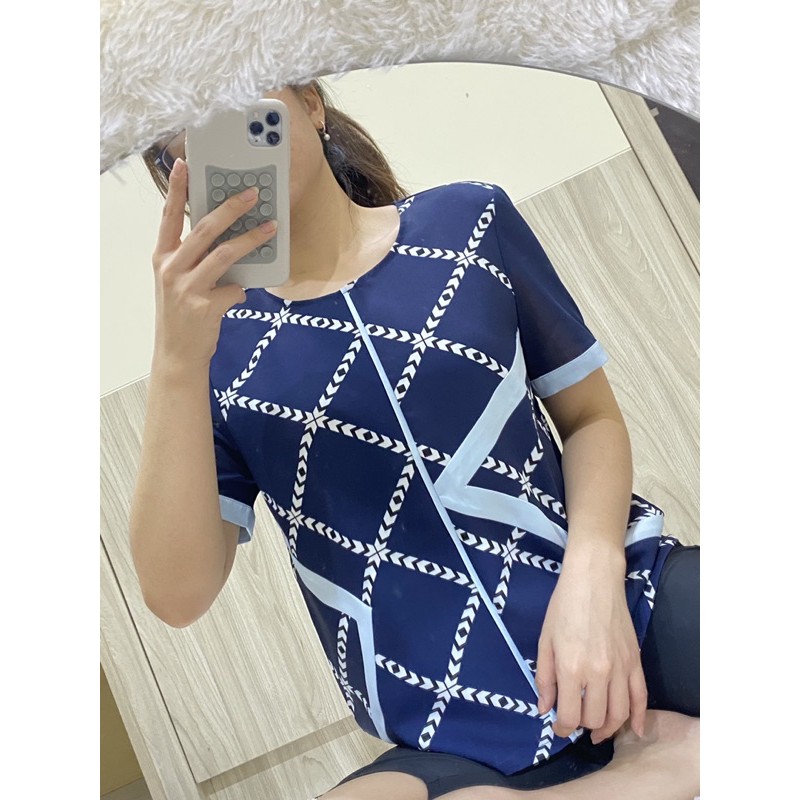 PRELOVED Karoro Kaos Atasan Biru