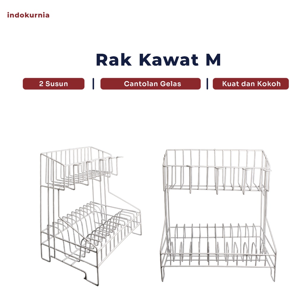 Indokurnia Rak Piring Kawat Model M