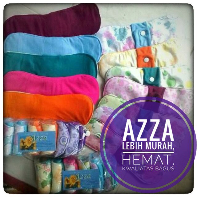 Menspad AZZA / pembalut cuci ulang (day) (1pack isi 6pcs)