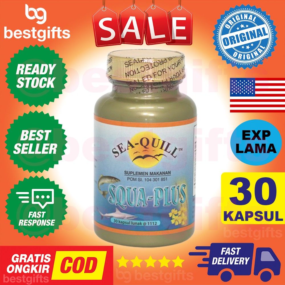 SEA-QUILL SEAQUILL SEA QUILL SQUA PLUS 1112 MG SALMON OMEGA 3 FISH EVENING PRIMROSE OIL 30 KAPSUL