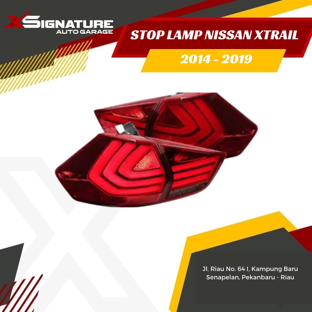 STOP LAMP NISSAN XTRAIL T32 FULL LED MODERN STYLE RED 2014-2019