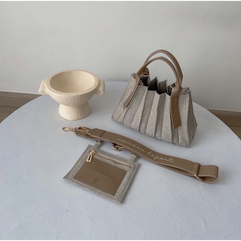 SNY the label x juliana steph pretty pleats bag