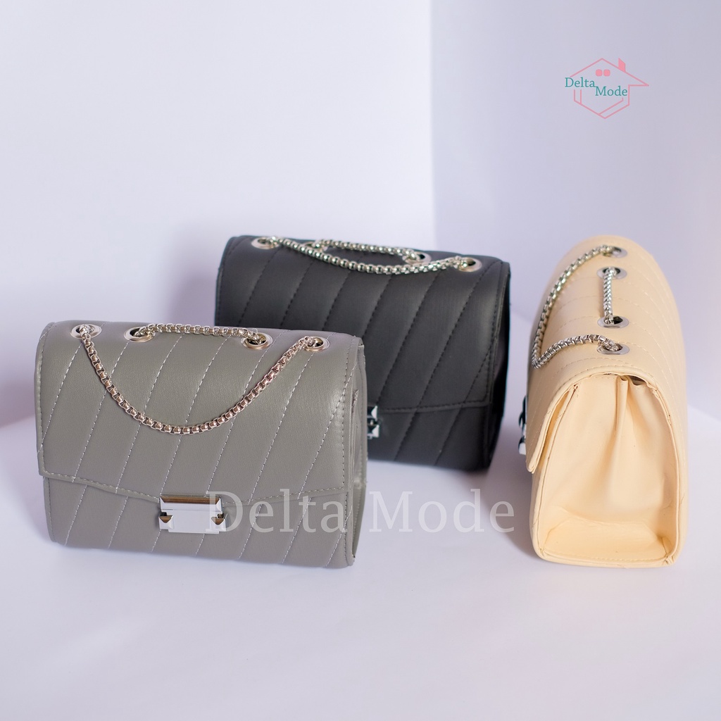 Tas selempang wanita/Tas bahu - Deltamode - AMORA SLOT SILVER 2