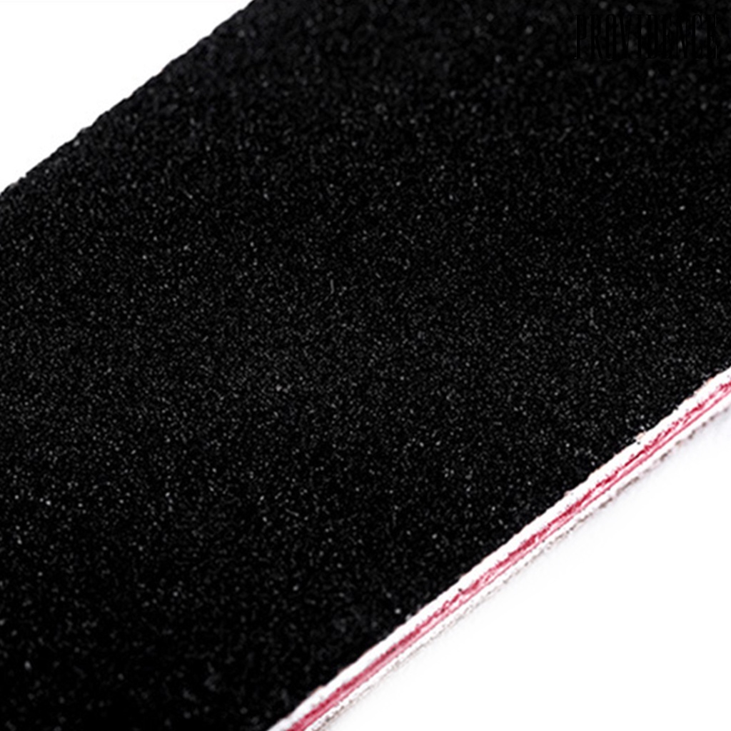 Providence 10Pcs Emery Board Large Area Wide Application Sandpaper Black Sand Red Heart Nail File for Salon