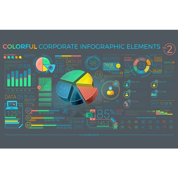 Colorful Corporate Infographics