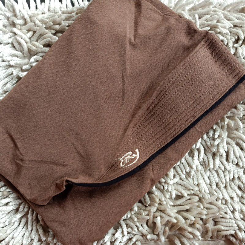 063 SYAR'I LIST ORI AREY HIJAB | JILBAB INSTAN KERUDUNG ORIGINAL-dark moca