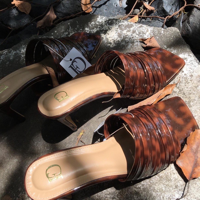 Sepatu wanita Heels wanita Hak pump leopard Heels Wanita premium original High heels 7cm Hak tinggi