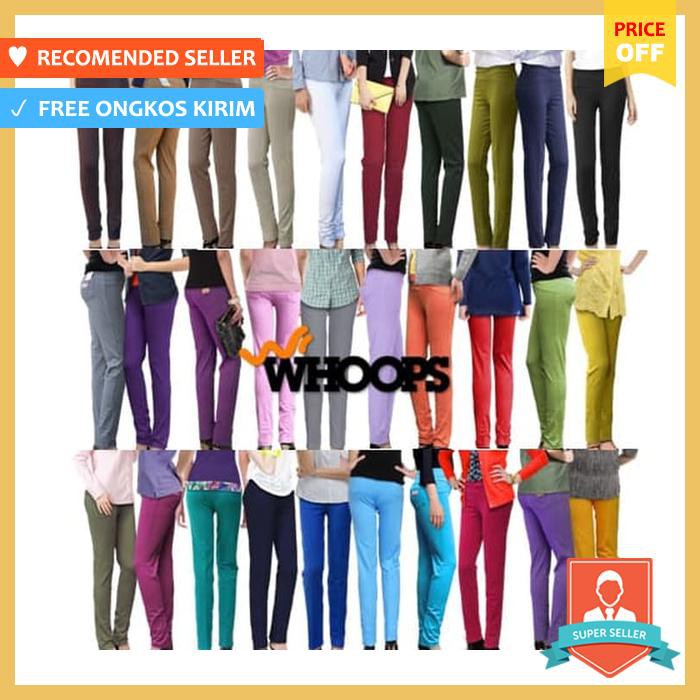 Celana Panjang Legging Whoops Pensil Basic Stretch Leging Lejing Kerja