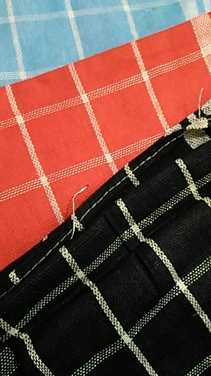 Murah 3pc Lap Piring Kotak / Serbet / Lap Piring Warna Terang