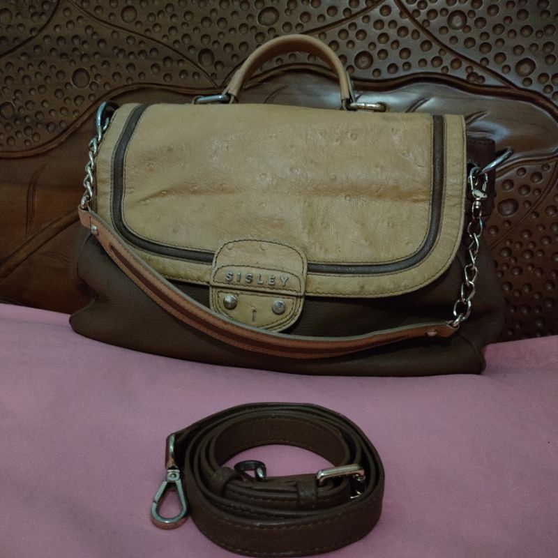 Tas Sisley Preloved Kulit Asli, HARGA SALE AMBYAR