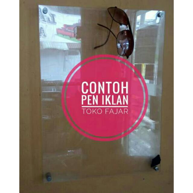 

PAPAN IKLAN AKRILIK KOMPLIT A2 / 25 x 34 cm