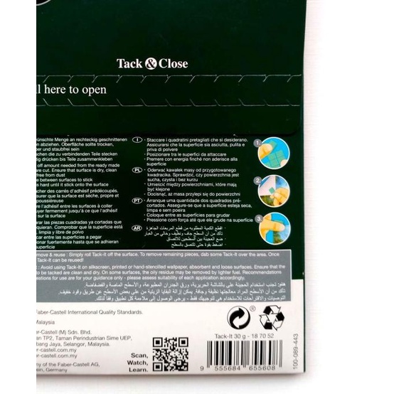 

➷ Faber Castell Tack It Reusable Multi-Purpose Tack Lem Serbaguna Isi 42 ➥