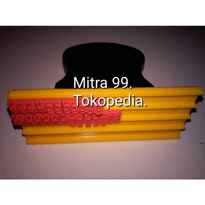 

(TERLARIS) Stempel Angka + Huruf , ukuran : 4 & 5 mm , Printing Kit 1 set.