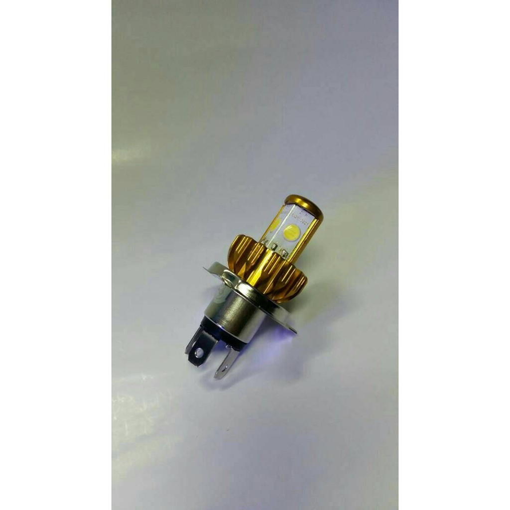 Lampu utama LED H4 Cree 4 sisi Headlamp LED ETI motor mobil vixion cb