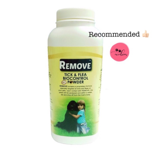 Bedak kutu anjing &amp; kucing / effective to Remove tick &amp; flea bio control powder 120 gr