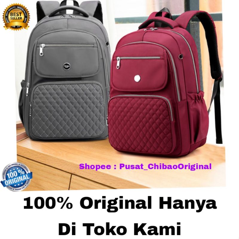 ORIGINAL Tas Ransel Chibao Laptop JUMBO 15 Inch  Wanita Import Korea Best Seller Terbaru