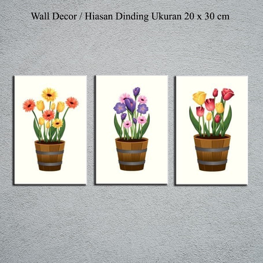 Wall Decor Hiasan Dinding 20x30 Pajangan Dekorasi Lukisan Dinding Dapur Ruang Tamu Cafe Kamar Tidur 