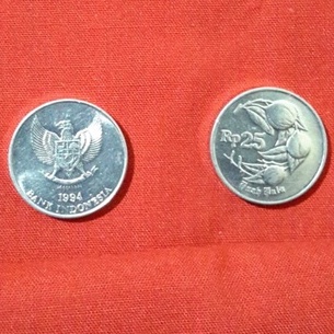 Uang Koin Indonesia Kuno Rp25 tahun 1994