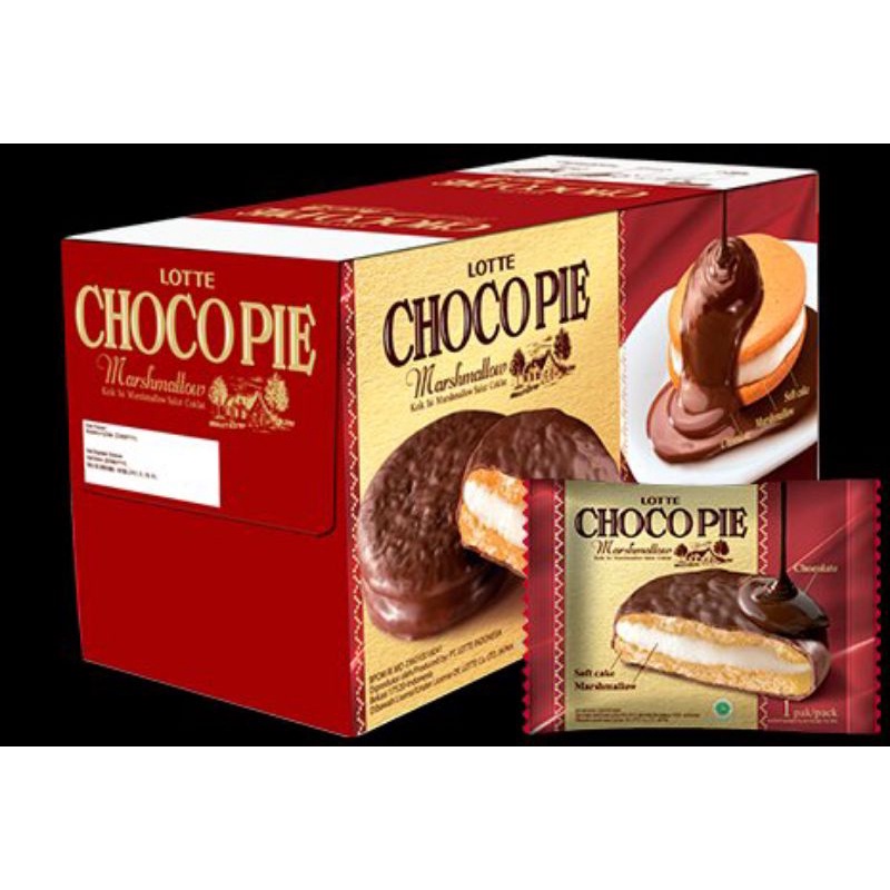 

Lotte - Chocopie 12 pcs MURAH