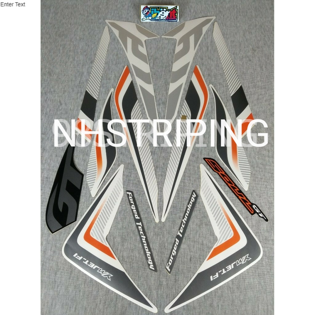 STRIPING MIO SOUL GT PUTIH POLET 2014 STIKER  YAMAHA