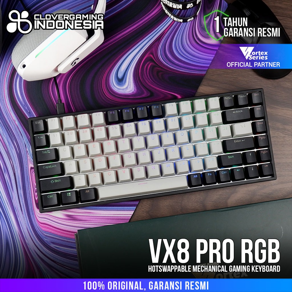 VortexSeries VX8 PRO RGB Hotswappable Mechanical Gaming