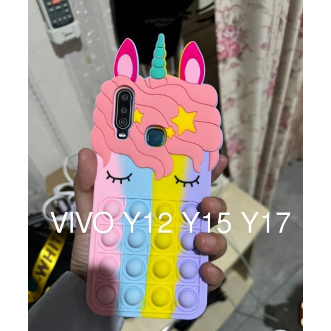 CASE VIVO Y12 Y12S Y15 Y15S Y17 CASING POP IT DESAIN KUDA PONI