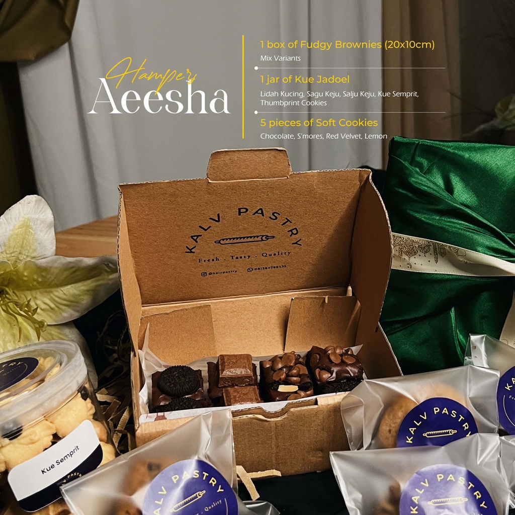 

Aeesha Hampers by Kalv pastry / Hampers Lebaran / Hampers Idul Fitri
