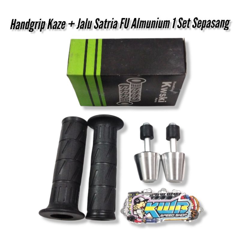 Hanfat Kaze kwski set jalu besi satria ninja pnp cb gl mp nmax pcx Handgrip gas KAZE SET KIRI KANAN UNIVERSAL VARIO BEAT SCOOPY MIO FINO NINJA FU SONIC VIXION BYSON AEROX PCX NMAX DLL HANDGRIP MODEL KAZE STANDAR KWSKI HANDGRIP MODEL KAZE STANDAR KWSKI