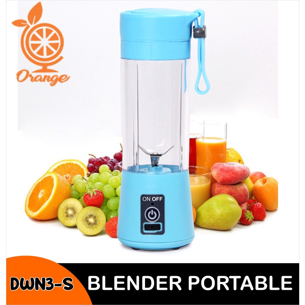 PORTABLE JUICER BLENDER ( 4 mata pisau ) - BLENDER CHARGE JUICE SERBAGUNA